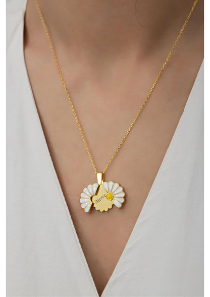 Kişiye Özel İsimli Papatya Kolye🌼