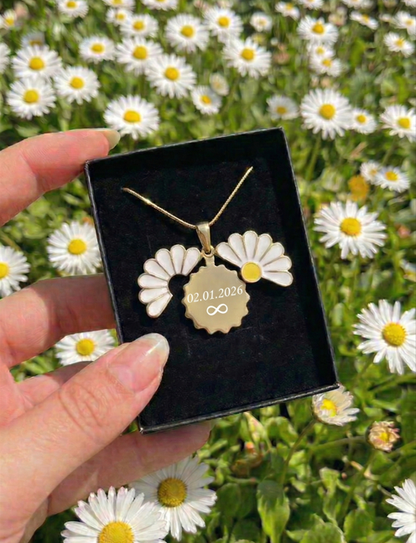 Kişiye Özel İsimli Papatya Kolye🌼